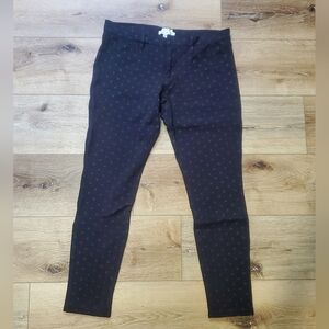 J. Crew Womens Dark Polka Dot Trousers Size 4. Euc